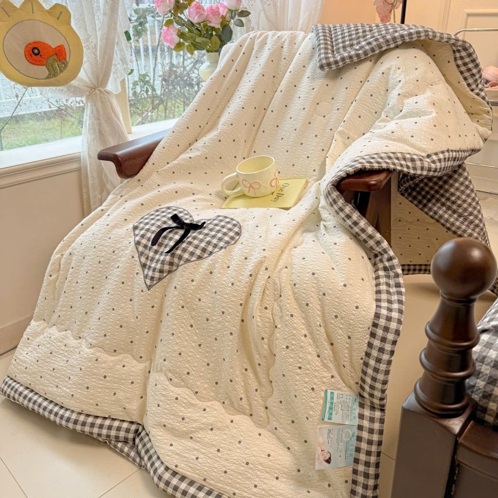 Sét chăn ga cotton đũi phong cách Hàn Quốc