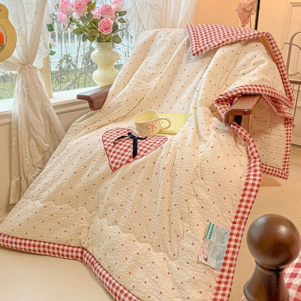 Sét chăn ga cotton đũi phong cách Hàn Quốc