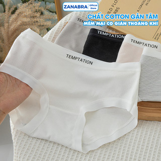 Combo 5 Quần Lót Nữ Cotton Kẻ Sọc Viền Su, Quần Chip Nữ Đáy May Kháng Khuẩn ZANABRA LY08
