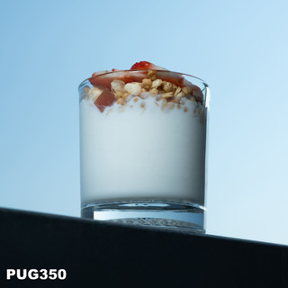 Bộ 6 ly cốc thủy tinh U Glass 240ml kiểu lùn đáy khía - PUG350, thủy tinh cao cấp