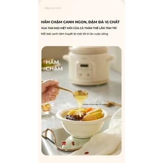 Nồi Nấu Chậm Bear SC-4H20Q, Dung Tích 2L, Công Suất 175W, 6 Chế Độ Nấu, Hẹn Giờ, Giữ Ấm, BH 18 Tháng
