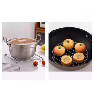 Rế lót nồi inox 4 bi tròn cao cấp kiểu dáng sang trọng,Tấm lót nồi 4 Bi inox- Rế Lót nồi cao cấp tiện dụng