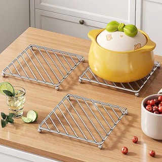 Rế lót nồi inox 4 bi tròn cao cấp kiểu dáng sang trọng,Tấm lót nồi 4 Bi inox- Rế Lót nồi cao cấp tiện dụng