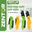 Dao rọc giấy dạng gập gọn Zentor Cao Cấp - Chất liệu thép nguyên khối - Lưỡi SK5 sắc bén