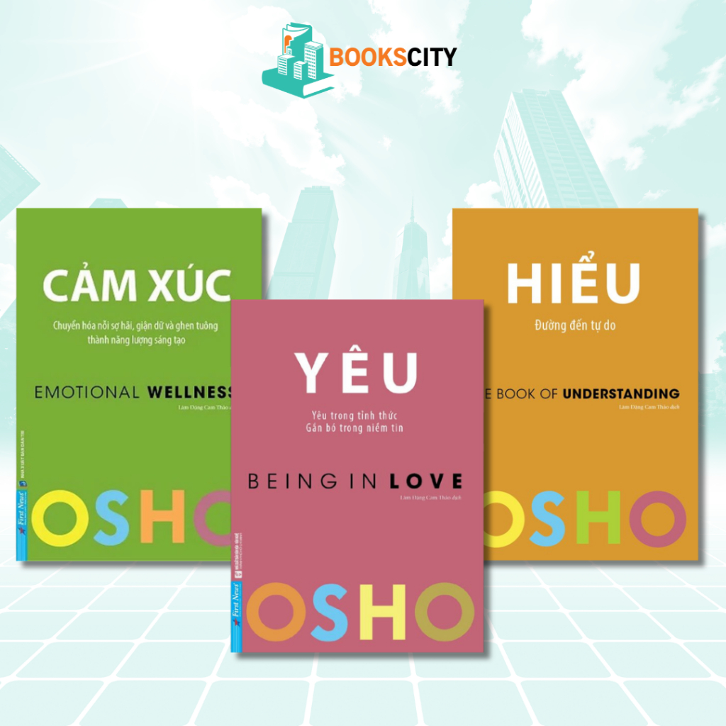 Combo Sách - Yêu + Hiểu + Cảm Xúc - Tác giả Osho