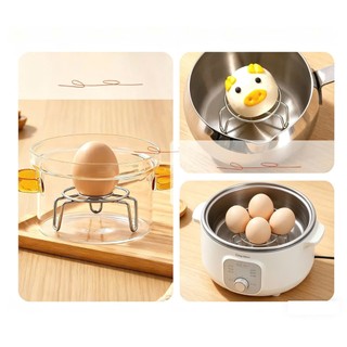 Giá hấp mini đa năng chất liệu thép không gỉ, chân hấp thức ăn thực phẩm tiện lợi, vỉ hấp mini