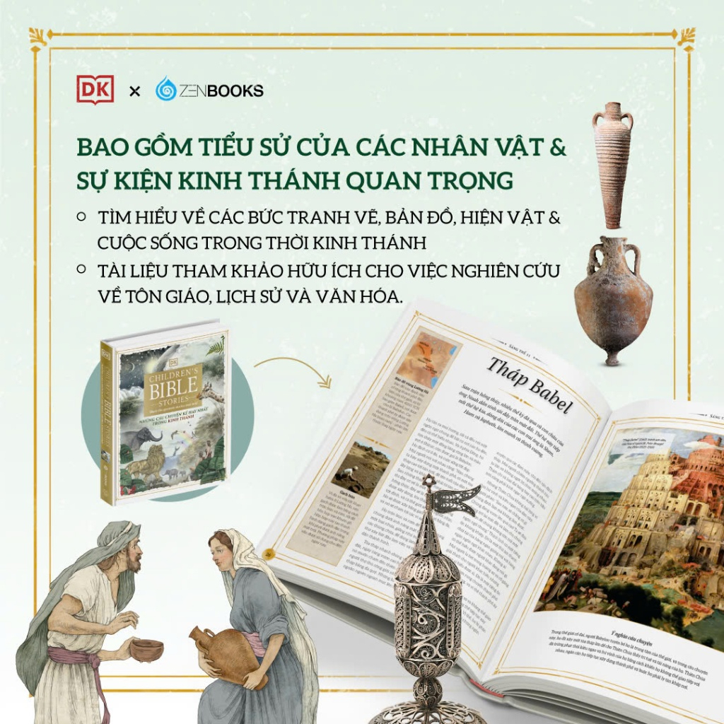 Sách - Những Câu Chuyện Kể Hay Nhất Trong Kinh Thánh - 300 Trang Tái Hiện Toàn Bộ Cựu Ước & Tân Ước