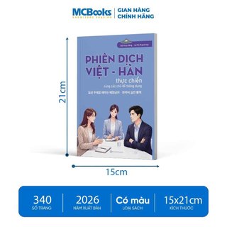 Sách - Phiên dịch Việt - Hàn thực chiến cùng các chủ đề thông dụng