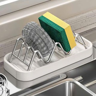 Giá đỡ xà phòng, giá đựng cước rửa chén tiết kiệm không gian, giá đẻ đồ cho bồn rữa chén