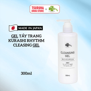 Gel Tẩy Trang Làm Sạch Dịu Nhẹ Dưỡng Ẩm Cho Da KURASHI RHYTHM Cleansing Gel 300mL