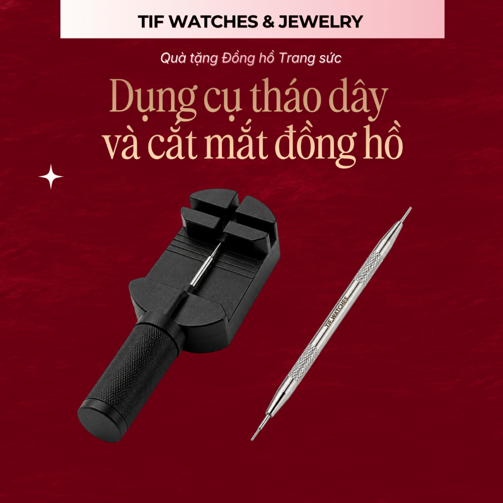 Dụng cụ tháo mắt dây đồng hồ Tif Watches, cắt ngắn dây đồng hồ phụ kiện đồng hồ