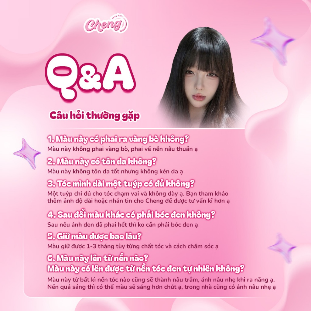 [S.VIP] Thuốc Nhuộm Tóc Màu NÂU ĐEN Không Tẩy | Chenglovehair, Chenglovehairs
