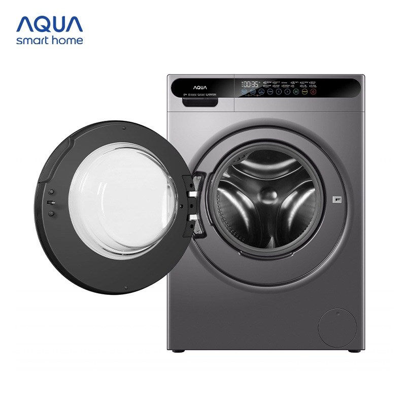 [SALE SỐC] Máy giặt cửa trước Aqua Inverter 8KG AW8-BP0533L(S8) - 1 chạm giặt ngay - Freeship toàn quốc - Hỗ trợ lắp đặt