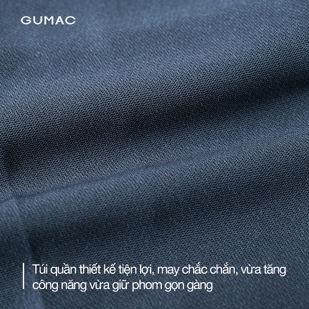 Quần Tây Nữ Ống Đứng GUMAC Lưng Rời Có Túi Xéo Chất Tuyết Mưa Đứng Form LQF0626