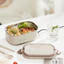 Hộp Cơm Cắm Điện LUNCH BOX Không Dùng Nước Làm Nóng 2 Ngăn Khay Inox 304 Không Lo Han Gỉ