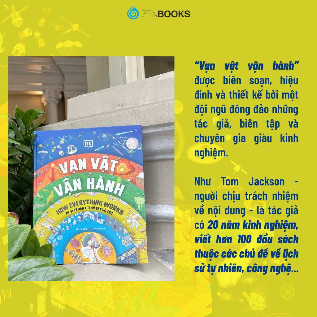 Sách - Vạn Vật Vận Hành - Từ Vi Tế Bào Đến Hố Đen Vũ Trụ - DK Publishing