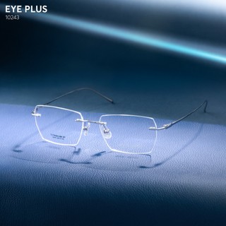 Gọng Kính Khoan Đa Giác 10243 Eye Plus Titanium Nhẹ Êm Thiết Kế Hiện Đại Thời Trang Unisex