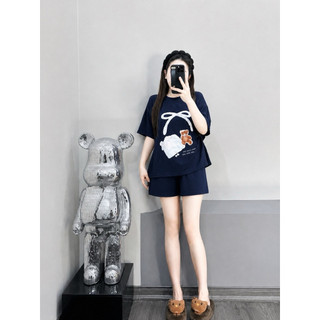 Set bộ đùi chất cotton 4C cao cấp mịn mát - gấu nơ