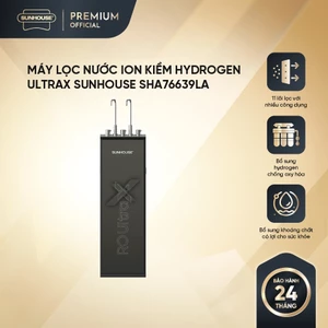 Máy lọc nước Ion kiềm Hydrogen UltraX SUNHOUSE SHA76639LA - 4 chế độ nước: Nóng-Lạnh-RO-Hydrogen