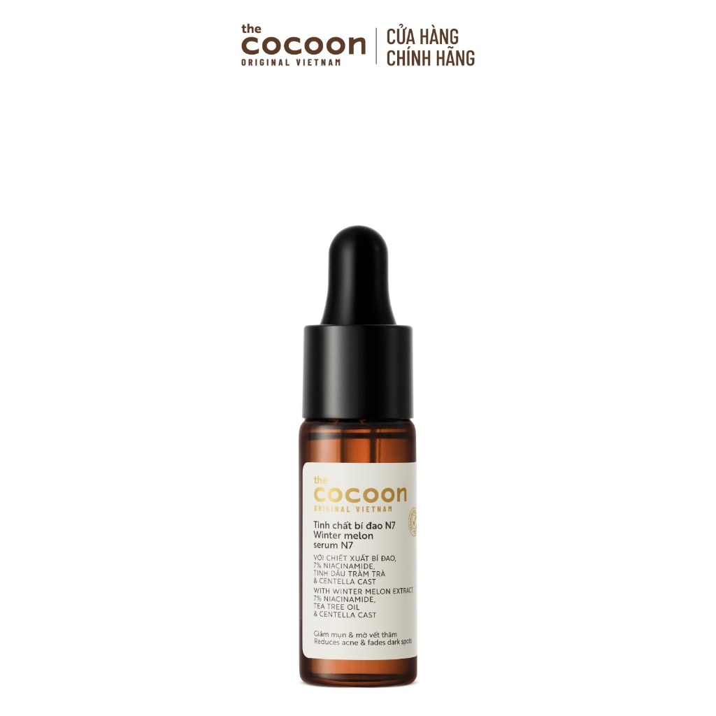 HÀNG TẶNG KHÔNG BÁN - Trial size - Tinh chất bí đao (serum) 7% Niacinamide sạch mụn chuyên sâu & mờ vết thâm Cocoon 5ml