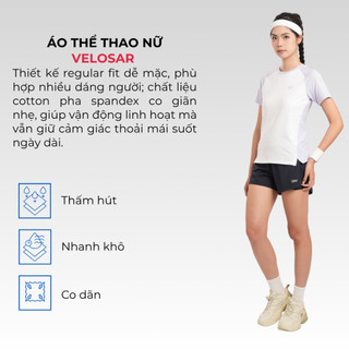 Áo Thể Thao Nữ Velosar RTS-20089 Đa Năng Thoải Mái, Thấm Hút, Nhanh Khô