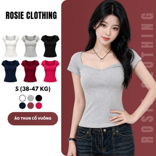 Áo Thun Cổ Tròn Tshirt Nữ Úp Ngực Cổ Vuông V Chất Vải Thun WAT008