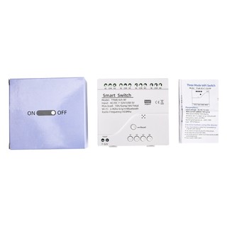 Module công tắc rơle điều khiển từ xa Tuya Wifi 433, 4 kênh, 3 chế độ, Micro USB 5V/DC 7-32V