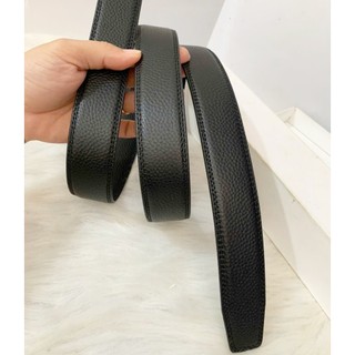 Dây lưng nam da bò trơn dùng cho khoá lăn rộng 3,5cm