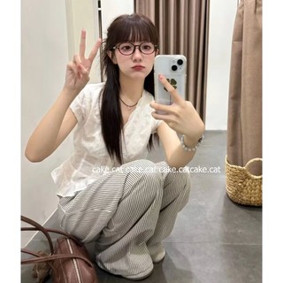 ÁO CÁNH TIÊN REN CỔ V TAY HẾN XẺ NGỰC CÓ LÓT IN HÌNH NƠ SIÊU XINH Mặc Đi Chơi Du Lịch Cakecat