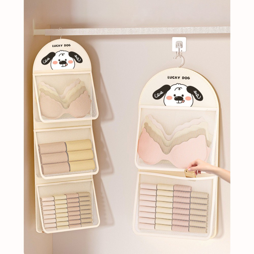 Túi Lưới Treo Đựng Đồ Lót, Tất Vớ Treo Tủ Quần Áo, Giỏ Lưới Đựng Đồ Thoáng Khí Chống Ẩm Mốc Tiện Lợi