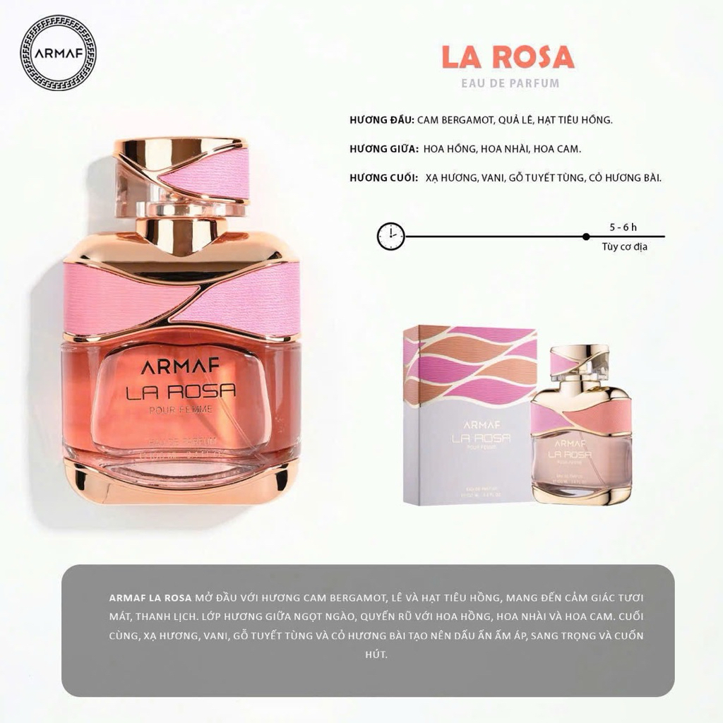Nước hoa Armaf Le Parfait Pour Femme các dòng (100ml)