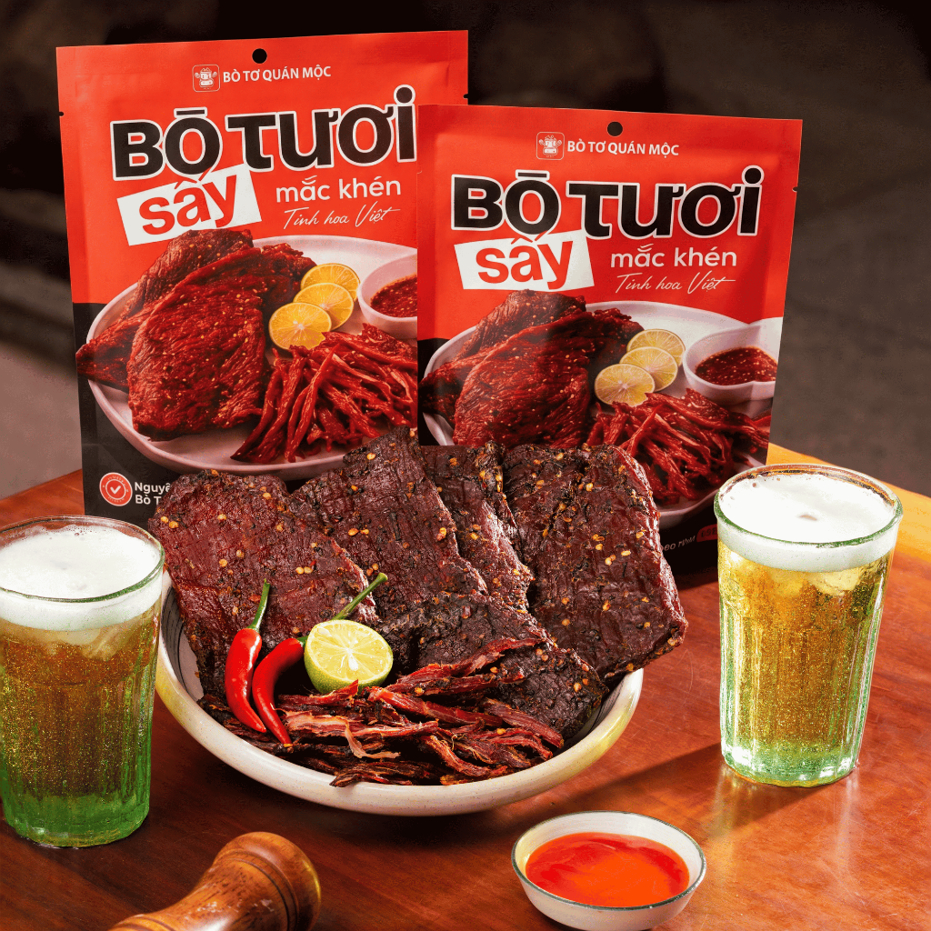 [Combo Trọn Vị] Bò Tươi Sấy Aladdin 400g - Xuyên Tiêu & Mắc Khén, Ăn Vặt Hay Làm Quà Đều Sang