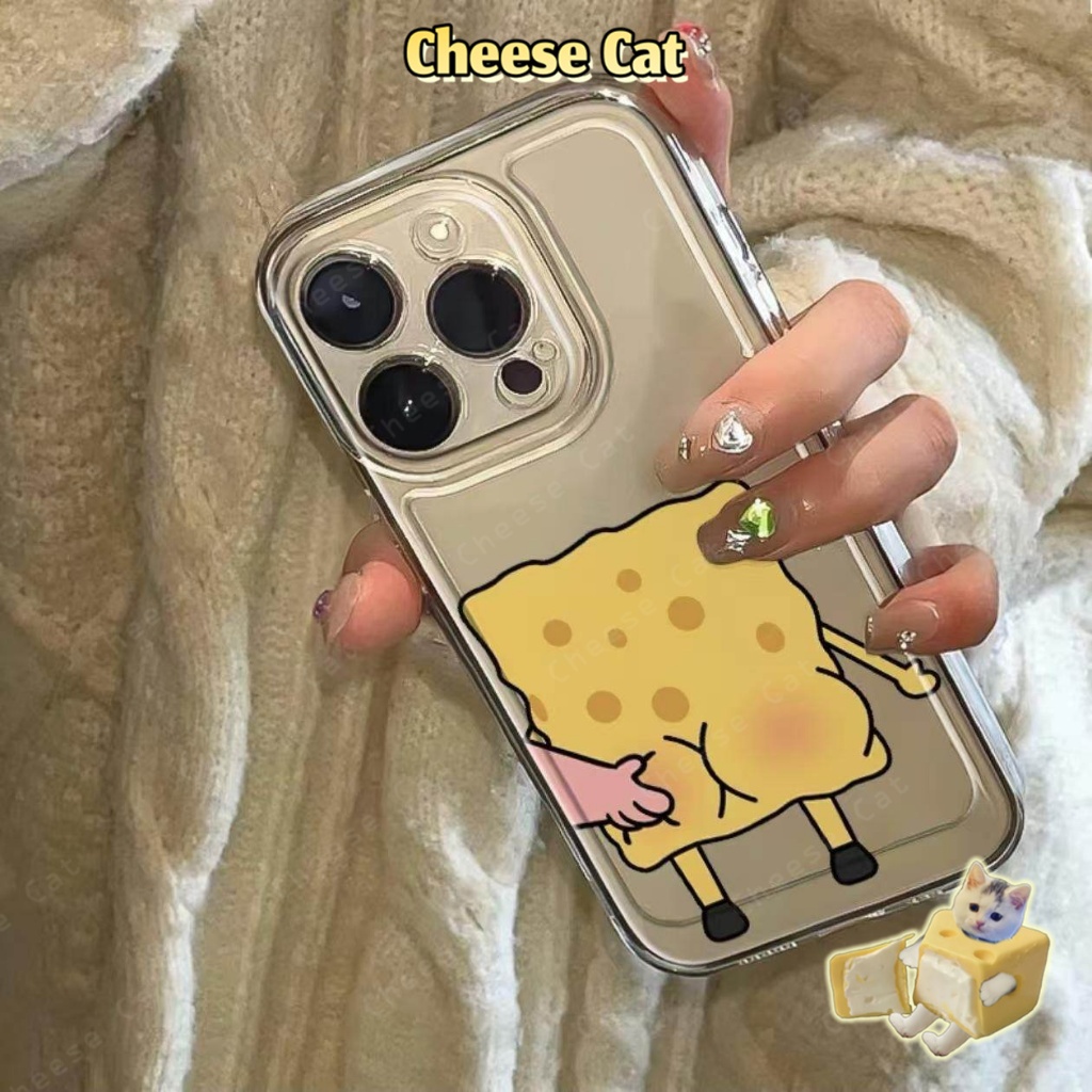 Chị em bọt biển sao biển dễ thương Cặp đôi ốp lưng iPhone cho iPhone Xs Max XR 11 12 13 14 15 16 17 Pro Max 7 8Plus SE