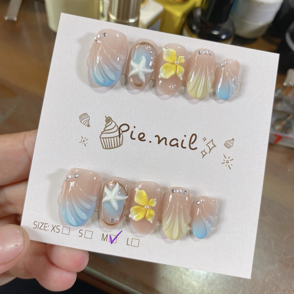 383. nailhox hè sao biển, hoa sứ 1 bông, thạch 14