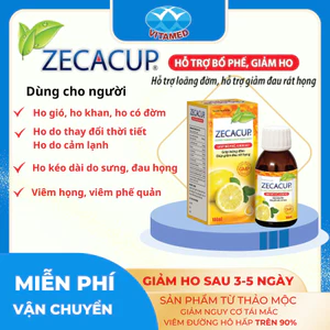 ZECACUP Dạng Chai 100ml - Loãng Đờm, Giảm Ho