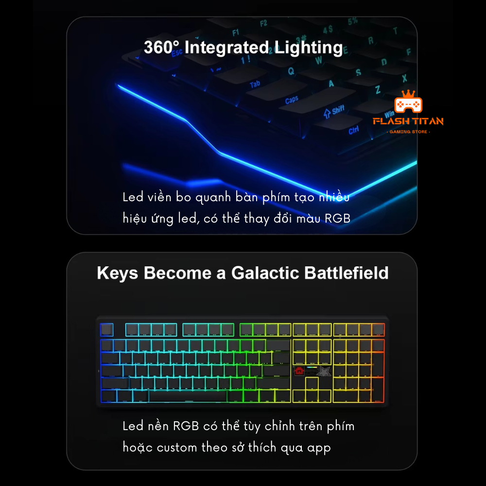 Bàn phím cơ Bluetooth AULA F108 PRO V2 - Bàn phím có màn led Matrix tùy chỉnh - Bảo hành 12 tháng | BigBuy360 - bigbuy360.vn