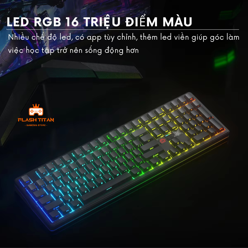 Bàn phím cơ Bluetooth AULA F108 PRO V2 - Bàn phím có màn led Matrix tùy chỉnh - Bảo hành 12 tháng | BigBuy360 - bigbuy360.vn