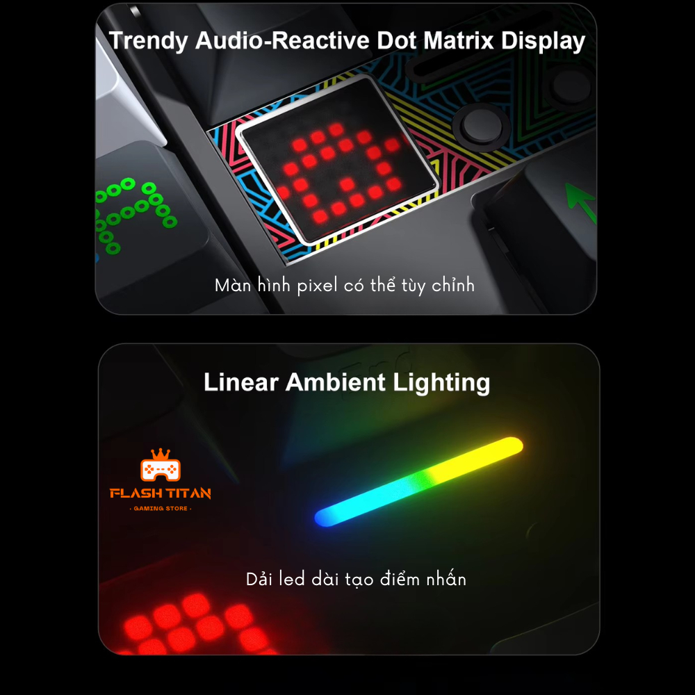Bàn phím cơ Bluetooth AULA F108 PRO V2 - Bàn phím có màn led Matrix tùy chỉnh - Bảo hành 12 tháng | BigBuy360 - bigbuy360.vn