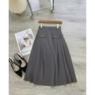 Chân váy xếp ly đai