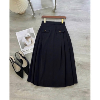 Chân váy xếp ly đai
