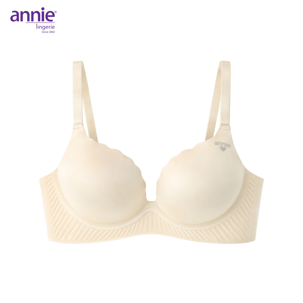 Áo Ngực Nữ Su Đúc Không Gọng annie Bra 8555 Cúp B  Êm Ái, Mút Dày 3CM Nâng Đẩy Tự Nhiên, Su Đúc Không Viền Thoáng Khí
