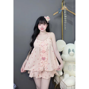 Bộ Đũi 2 Dây Đính 3 Tim Kèm Mút Ngực Dây Có Tăng Đơ 40-60kg