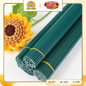 220 Cành Kẽm Cắm Hoa Màu Sắc Xanh Lá, Hàng Trung Loại 1 Dài 40cm, Làm Hoa, Handmade