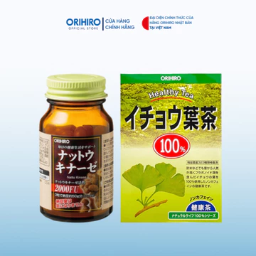 Combo Natto 2000 và Ginkgo hỗ trợ bổ não, phòng ngừa tai biến (Natto 2000 + Trà Ginkgo)