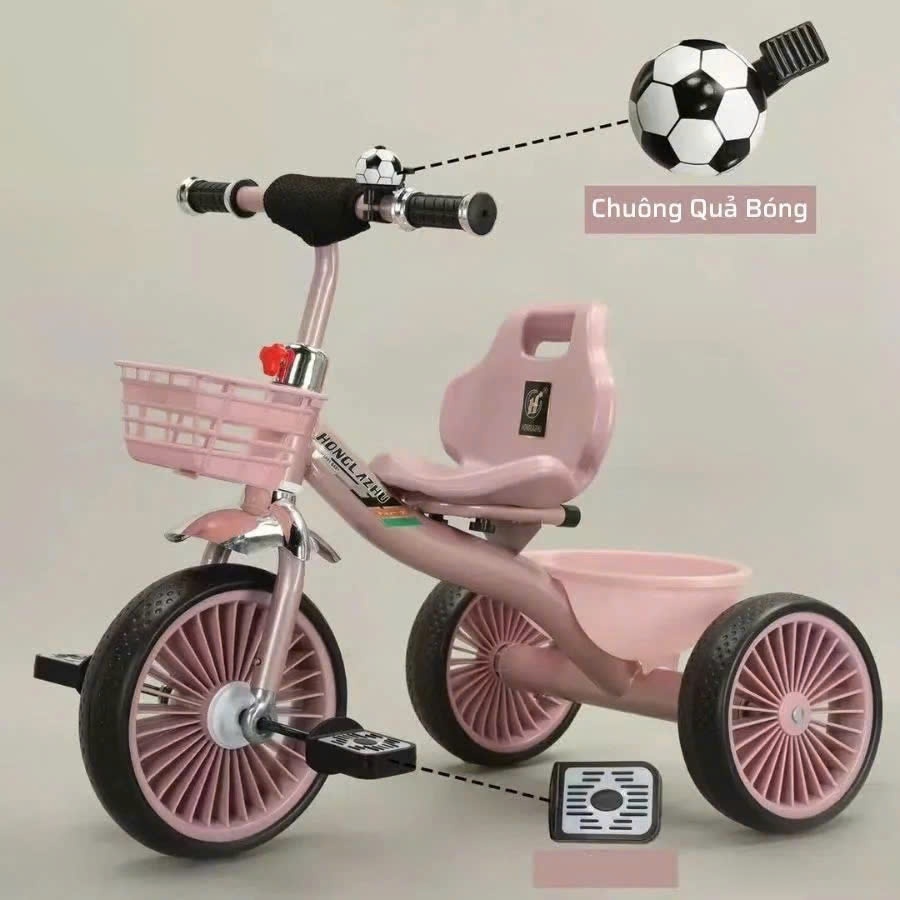 🧸𝑴𝒊𝒆̂̃𝒏 𝑺𝒊́𝒑🧸Xe Đạp Cho Bé 3 Bánh QUẢ BÓNG 1999 Cao Cấp, Phù Hợp Cho Bé Từ 2-6 Tuổi