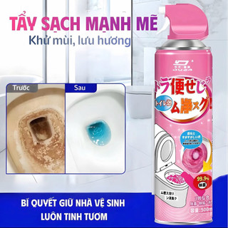 [2 hương] Bình xịt vệ sinh bồn cầu dạng bọt, chai xịt toilet tẩy sạch, hương thơm mát