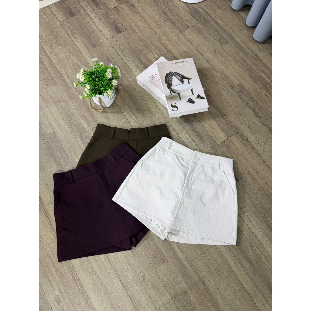Quần Váy Dáng Ngắn Vải Kaki Mềm Cạp Lưng Cao Co Giãn Thoải Mái Thời Trang Nữ Bigsize - Pena House