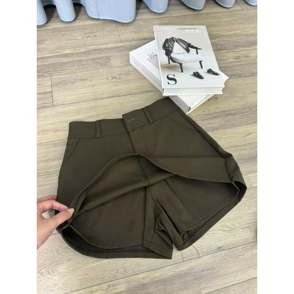 Quần Váy Dáng Ngắn Vải Kaki Mềm Cạp Lưng Cao Co Giãn Thoải Mái Thời Trang Nữ Bigsize - Pena House