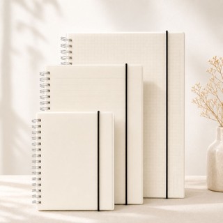 Sổ Gáy Lò Xo – A4/B5/A5 – Giấy Đẹp, Bìa Cứng, Ghi Chép Học Tập