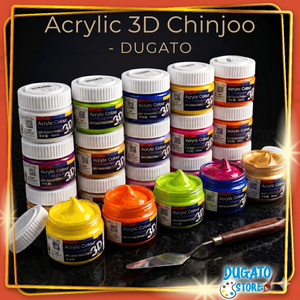 Màu Acrylic 3D 100ml Cao Cấp Vẽ Trên Mọi Chất Liệu